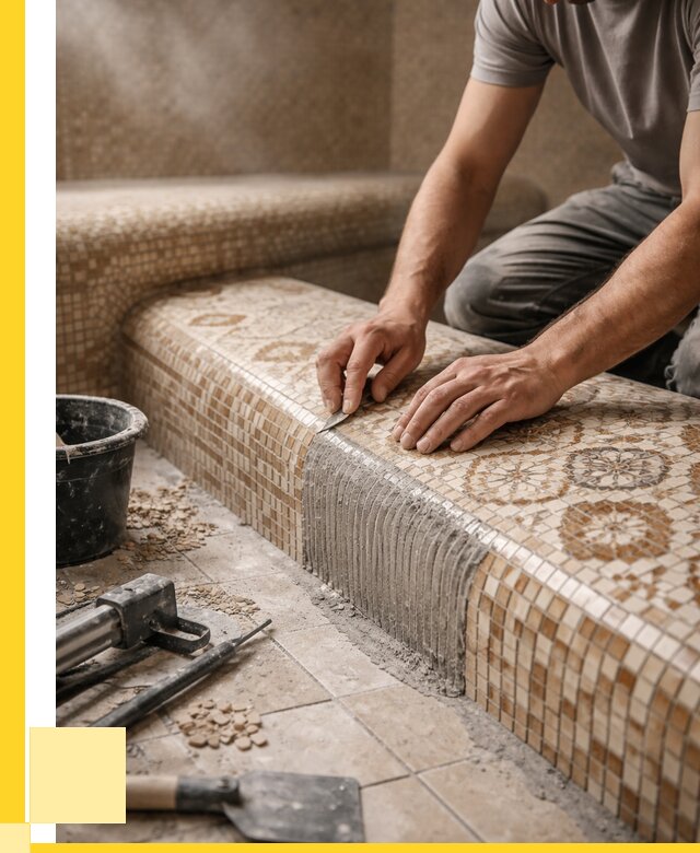 Плитка для хамама под ключ в Ноябрьске от 3546 р. | ЭриданНбс