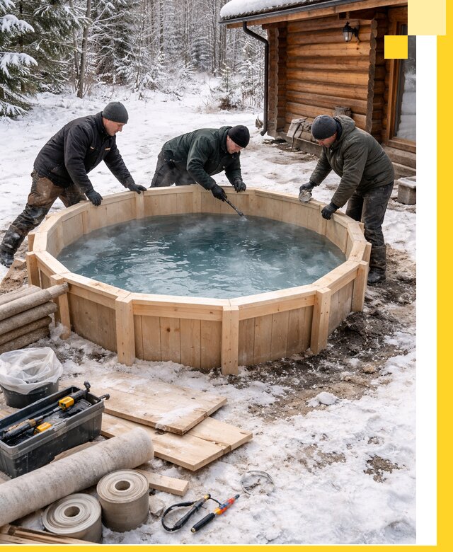 Изготовление и установка ледяных купелей под ключ в Ноябрьске