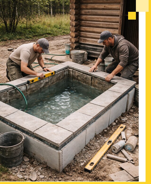 Изготовление и установка холодных купелей под ключ в Ноябрьске